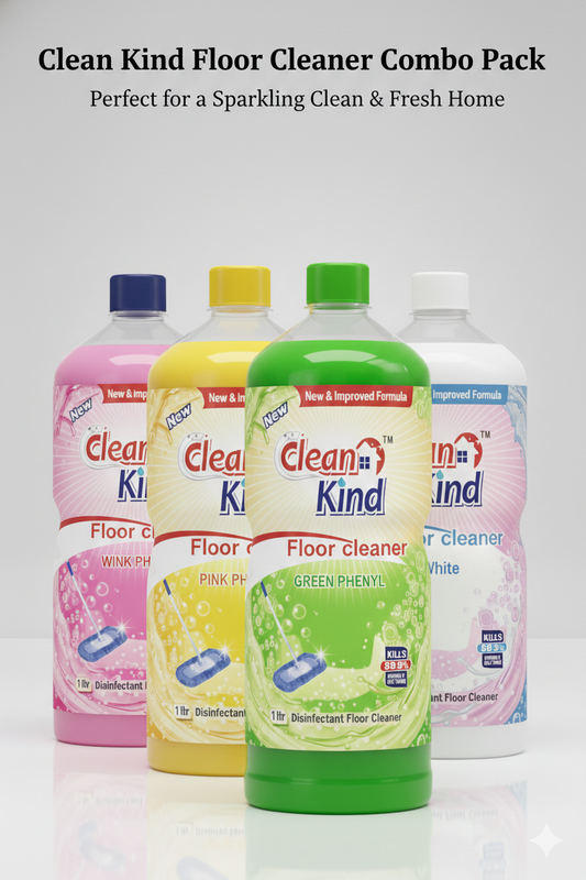 Clean Kind Disinfectant Floor Cleaner 1Ltr pack of 4 rose, lemon, pine, lavender